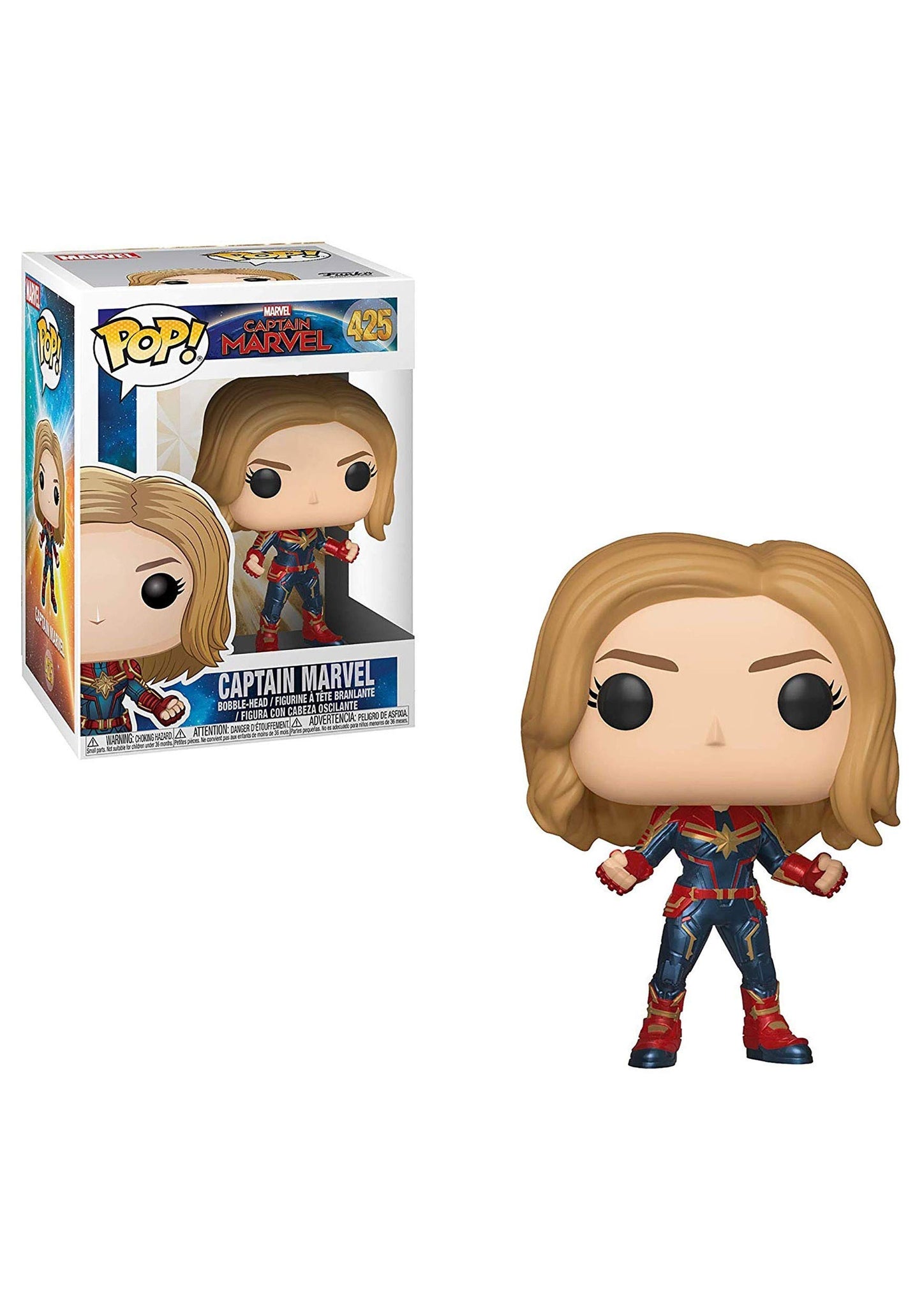 Funko Pop! Marvel: Captain Marvel (Styles May Vary) Toy (36341)