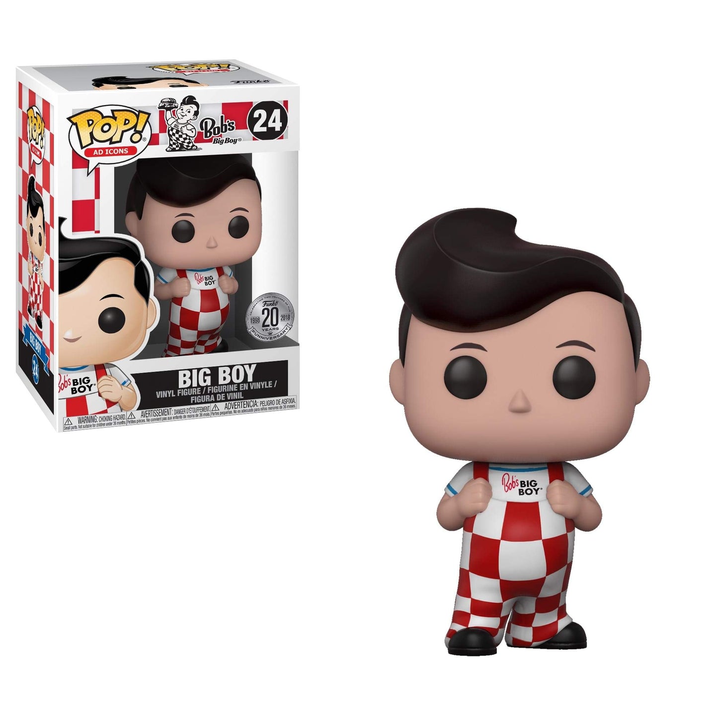 Funko Pop! Íconos Publicitarios: Bob's Big Boy - Bob (New Pose), Multicolor