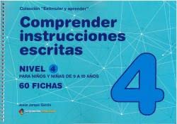 Libro: COMPRENDER INSTRUCCIONES ESCRITAS - NIVEL 4: 9 a 10 años (Estimular y aprender)