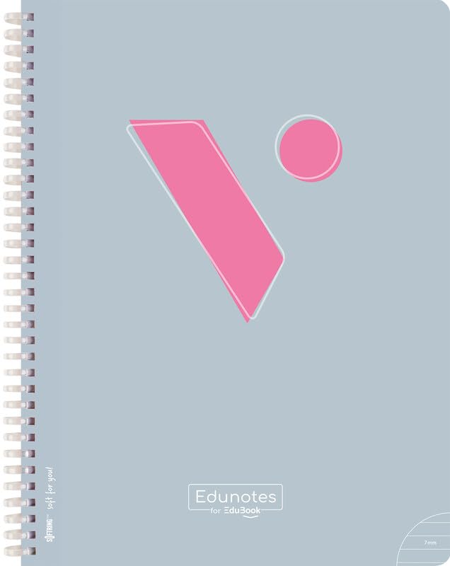 Libro: Vicens Vives - Cuaderno A5 Rayado 7mm - Edunotes - 80 Hojas con Espiral Suave SOFTRING, Papel de Lineas Extraopaco 80g, QR Educativo - Libreta Rayas A5 Escolar con Margen Morado, Ideal para Zurdos