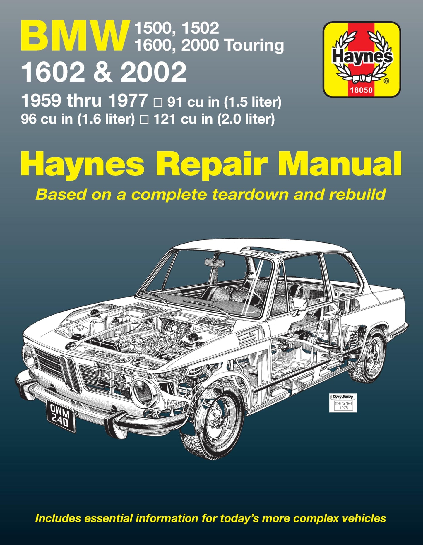 Libro: BMW 1500 1502 1600 1602 2000 & 2002 (1959 thru1977) Haynes Repair Manuals (Does Not Include 2002 Turbo Models)