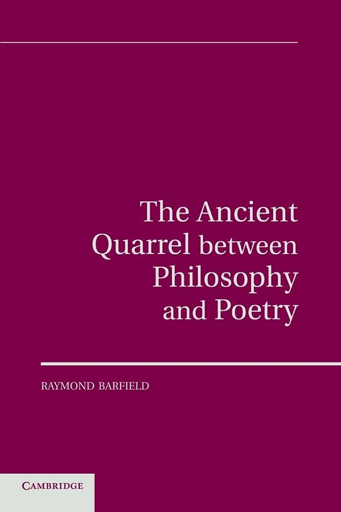 Libro: The Ancient Quarrel Between Philosophy and Poetry