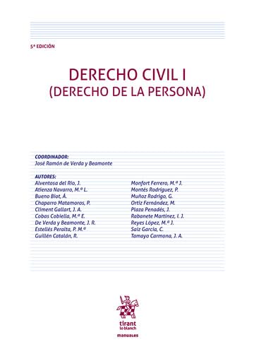 Libro: Derecho Civil I ( Derecho de la Persona) 5ª Edición
