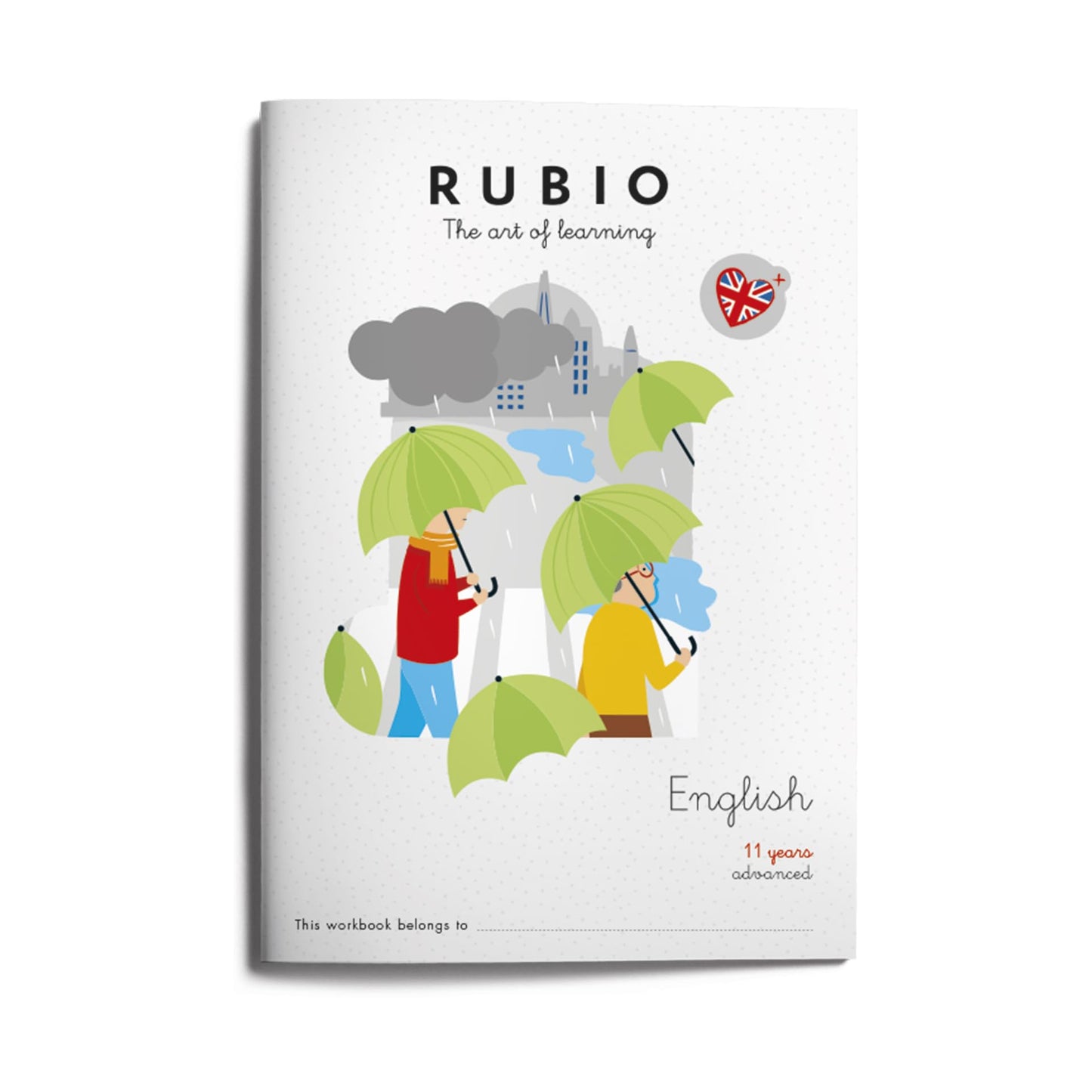 Rubio English 11 years advanced | Cuaderno para aprender y repasar inglés a partir de 11 años: 12
