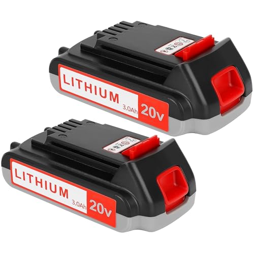 Batería-de-repuesto-Totoplus-para-Black-&-Decker:-baterías-de-3,0-Ah-y-20-voltios-compatibles-con-herramientas-eléctricas-inalámbricas-LBXR20,-LBXR2020,-LBX20,-LBXR2520,-LB2X4020-y-LB2XR20-(2-unidades)