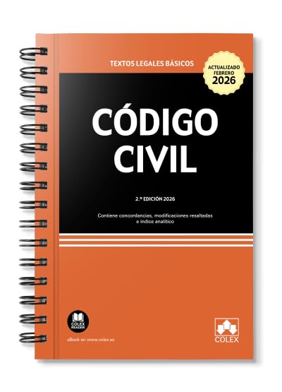 Libro: Código civil (ENCUADERNACIÓN CON ESPIRAL): Contiene concordancias, modificaciones resaltadas e índice analítico (texto legal basico)