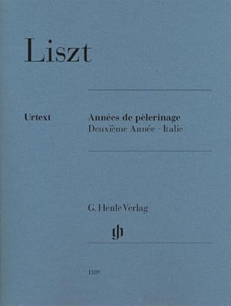 Libro: Franz liszt : annees de pelerinage, deuxieme annee - italie - piano: Besetzung: Klavier zu zwei Händen