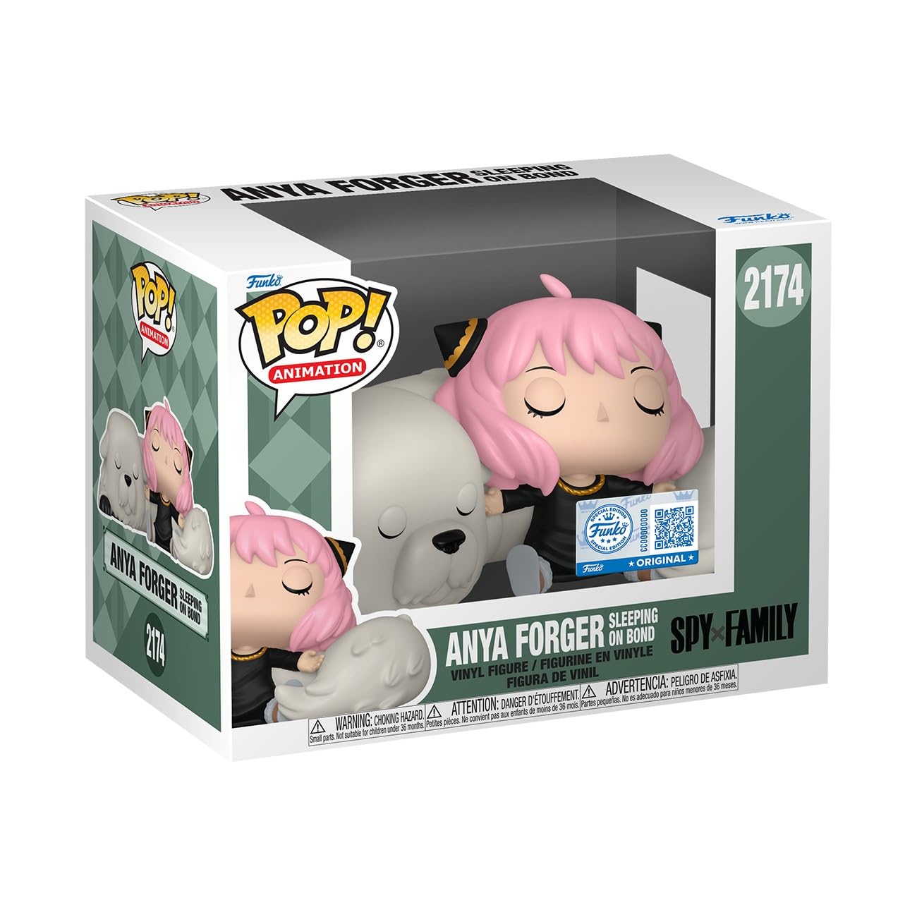Funko Pop! Premium: SPY x Family - Anya Forger Sleeping on Bond - Exclusivo Amazon