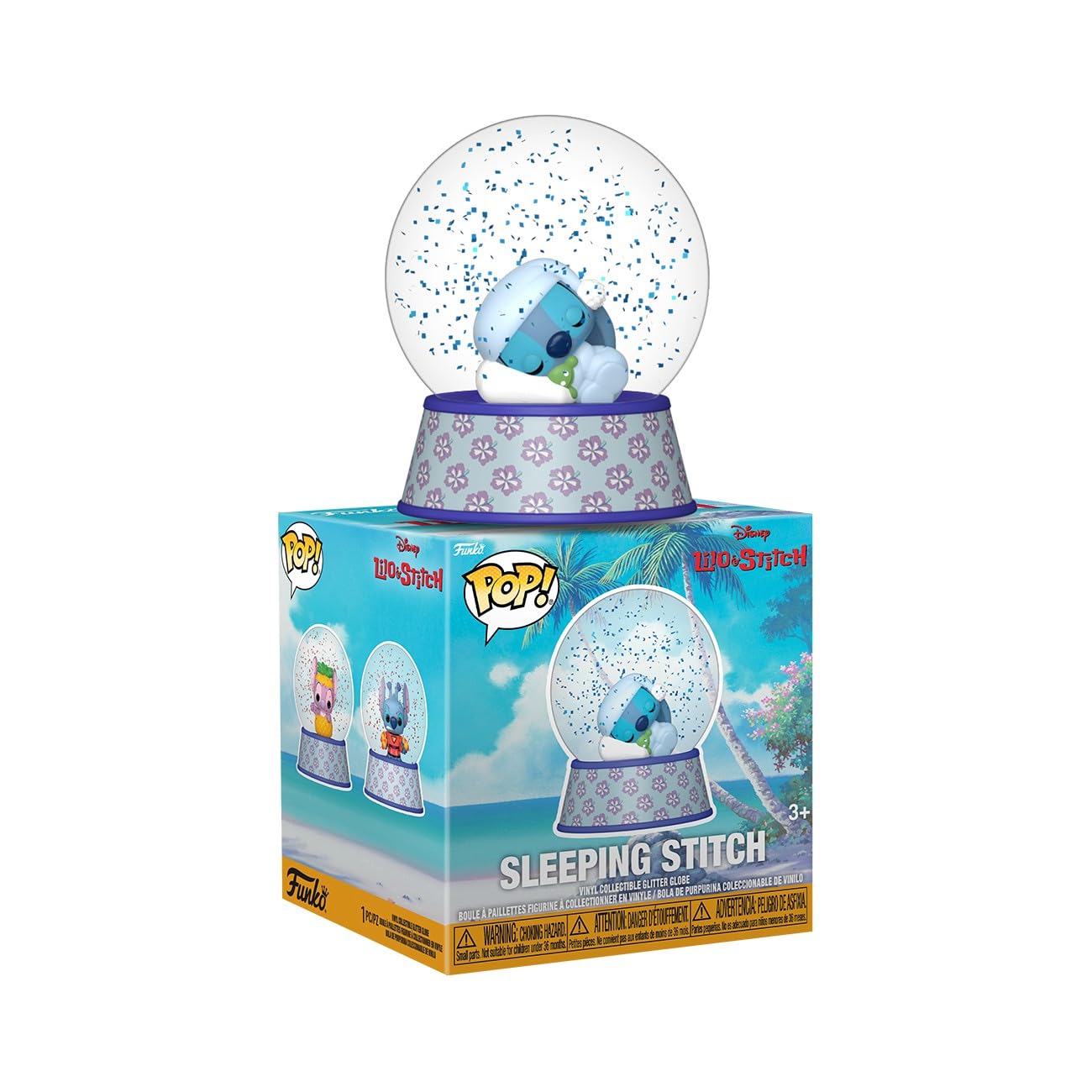 Funko Pop! Mini Brillantina Globe: Stitch - Sleeping Stitch