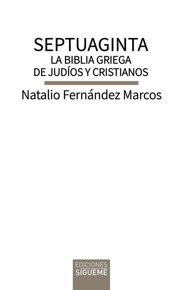 Libro: Septuaginta. La Biblia griega de judíos y cristianos
