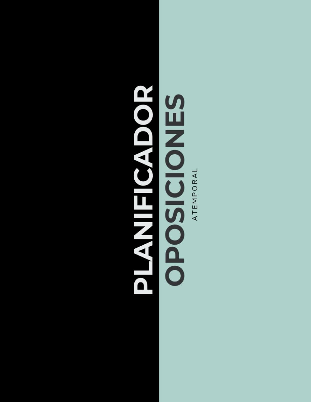 Libro: PLANIFICADOR OPOSICIONES: ATEMPORAL (Spanish Edition)