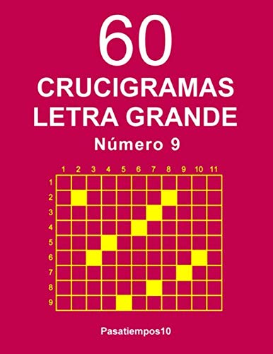 Libro: 60 Crucigramas Letra Grande Número 9