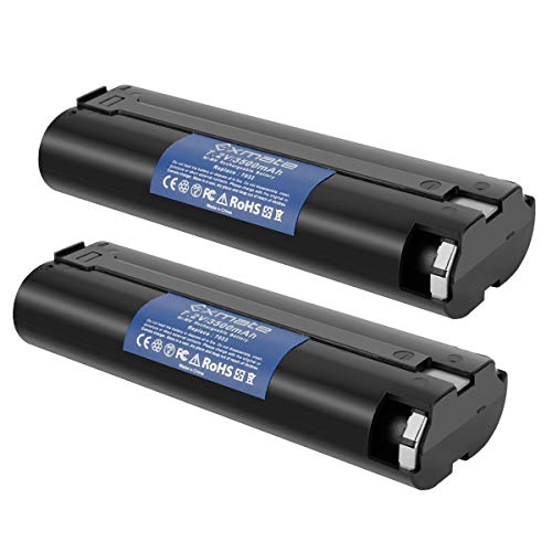 Batería-Exmate-(2-unidades,-7,2-V,-3,5-Ah)-compatible-con-Makita-7000,-7002,-7033,-191679-9,-632002-4,-632003-2,-192532-2,-192695-4,-6010D,-6172D,-DA3000D,-6018D,-6019D,-9500D,-DA301D,-6073D-y-ML702.