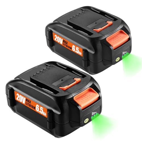 Energup---Paquete-de-2-baterías-de-litio-de-6,5-Ah-WA3575-de-repuesto-para-Worx-de-20-V-(WA3520,-WA3525,-WG151s,-WG155s,-WG251s,-WG255s,-WG540s,-WG545s,-WG890-y-WG891)-para-baterías-de-litio-Worx-de-20-V