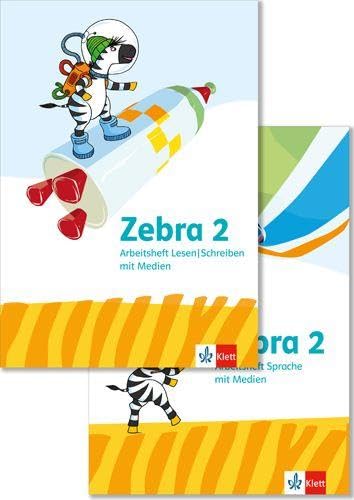 Libro: Zebra 2. Allgemeine Ausgabe. Paket: Arbeitsheft Sprache und Arbeitsheft Lesen/Schreiben Klasse 2