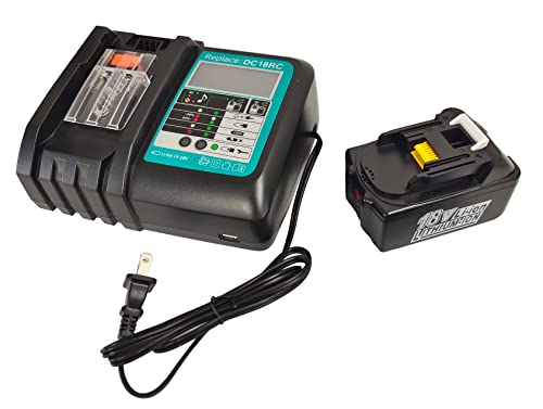 Batería-de-repuesto-de-18-V-y-5-Ah-para-Makita-BL1850B.-Cargador-de-repuesto-para-DC18RC,-DC18RD-y-DC18RF.-Compatible-con-baterías-BL1860,-BL1850,-BL1840,-BL1830-y-LXT400.