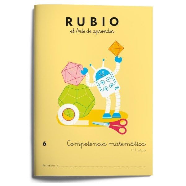 6 Competencia matemática RUBIO | +11 años | Volumen de cuerpos geométricos y proporcionalidad directa, ejercicios de mínimo común múltiplo y máximo comun divisor.