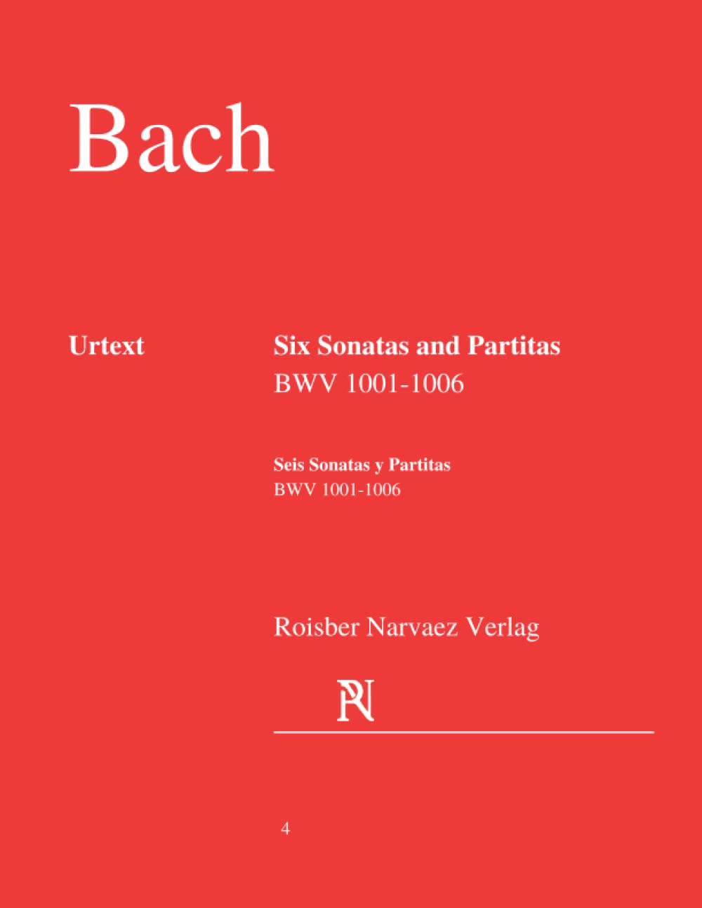 Libro: Six Sonatas and Partitas for Viola solo BWV 1001-1006: Urtext: English and Spanish edition