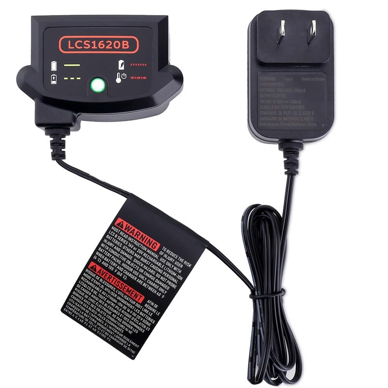 Cargador-Biswaye-LCS1620B-compatible-con-baterías-de-litio-Black-&-Decker-de-20-V.-Compatible-con-baterías-de-iones-de-litio-Black-&-Decker-de-20-V-máx.-LBXR20,-LBXR20-OPE2,-LBXR2020-OPE,-LB2X3020-OPE,-LB2X4020.