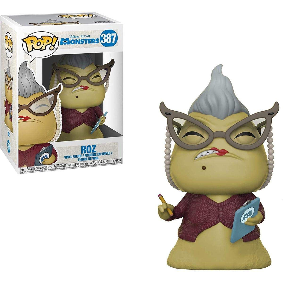 Funko Pop! Disney: Monster's Roz Collectible Figura, Multicolor