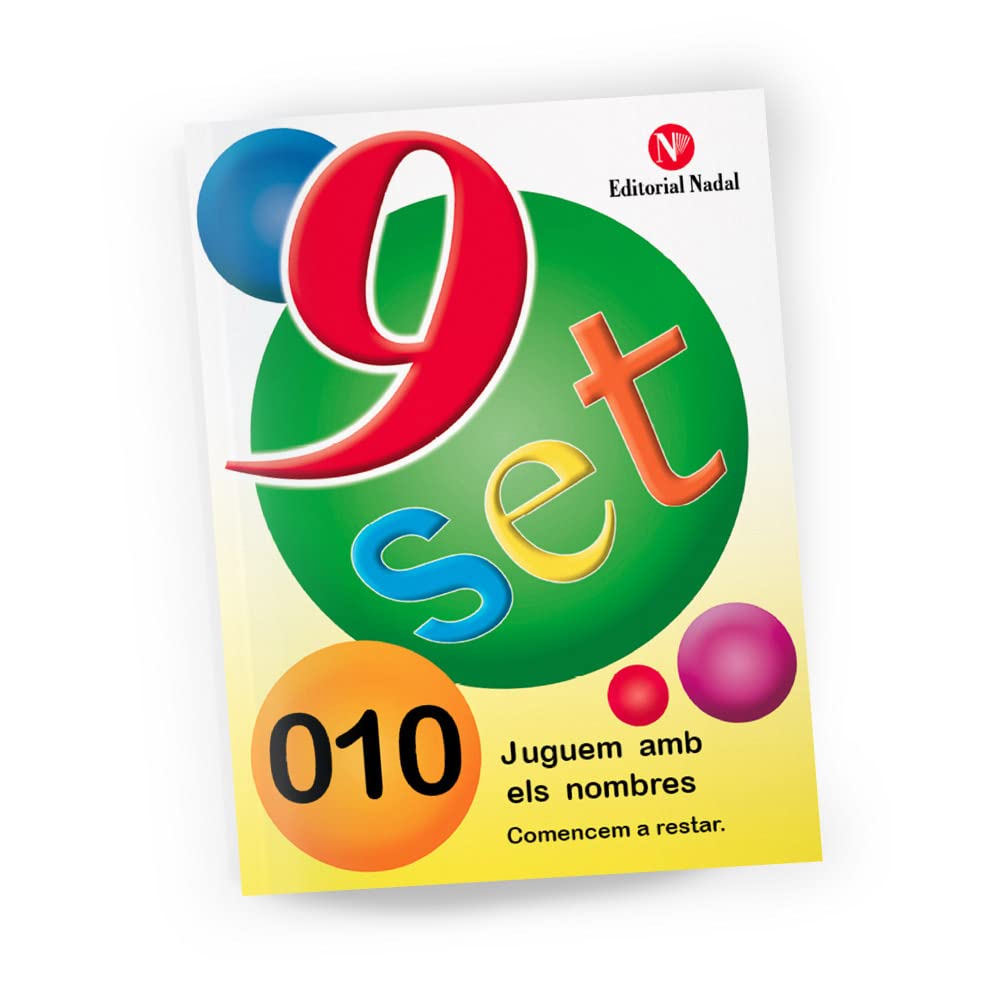 Libro: Nou-set juguem amb els nombres 010 - Comencem a restar. Quadern matemàtiques. Ed. Infantil.