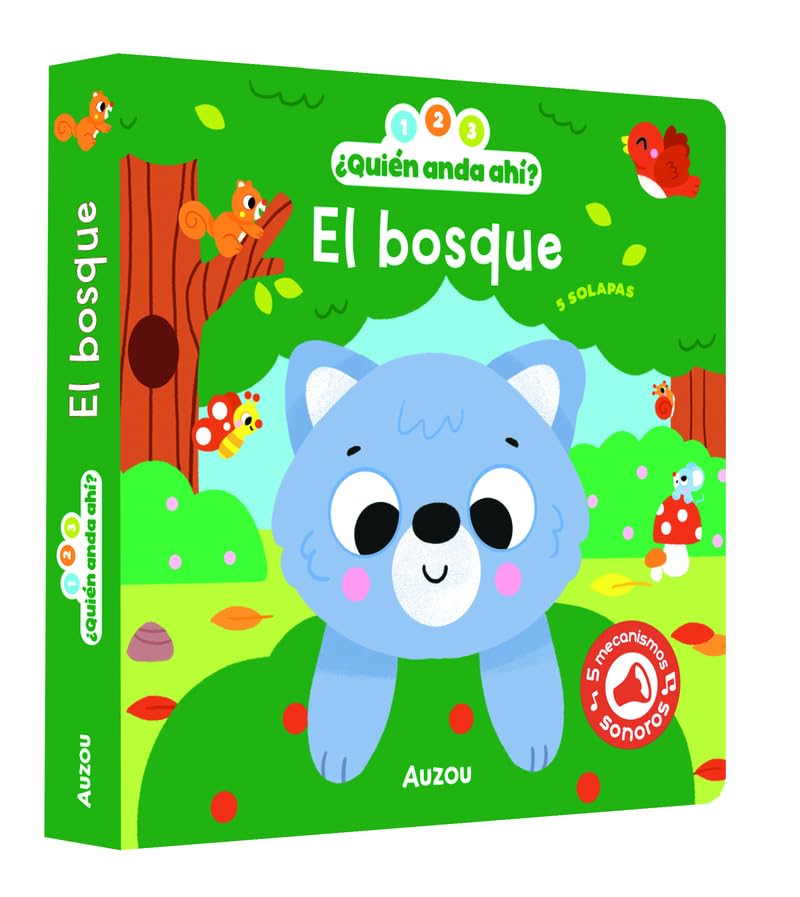 Libro: 1, 2, 3, quién anda ahí. El bosque. Libro de sonidos