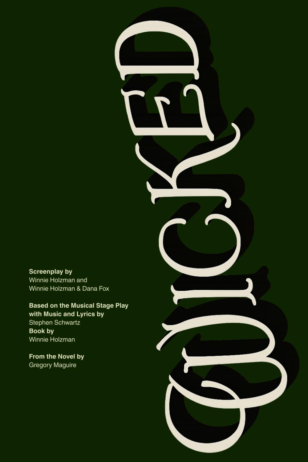 Libro: Wicked: Screenplay