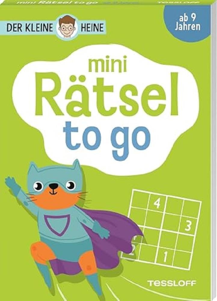 Libro: Der kleine Heine. Mini Rätsel to go. Ab 9 Jahren: 40 bunte Rätsel für unterwegs