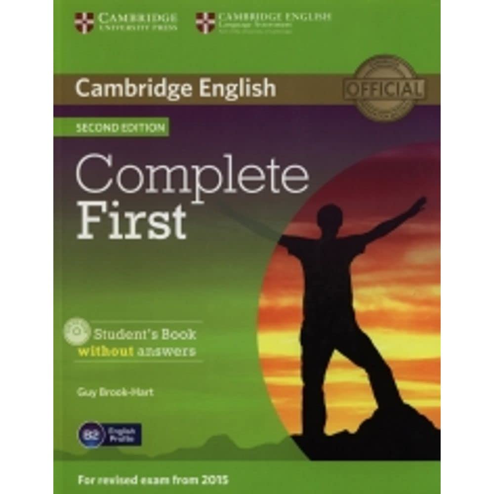 Libro: Complete First Student's Book without Answers with CD-ROM 2nd Edition (CAMBRIDGE)