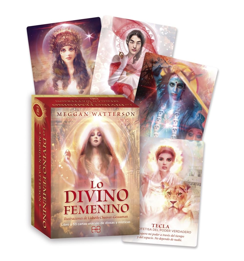 Libro: Lo divino femenino: Libro y 53 cartas oráculo de diosas y místicas.