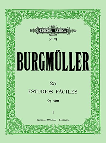 Libro: BURGMULLER - Estudios Op.100 para Piano (Iberica)