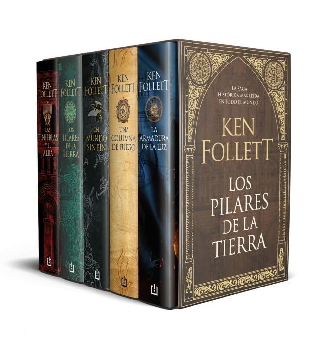 Libro: Estuche Los Pilares de la Tierra: Contiene: Los pilares de la Tierra | Un mundo sin fin | Una columna de fuego | La armadura de la luz | Las tinieblas y el alba (Best Seller)