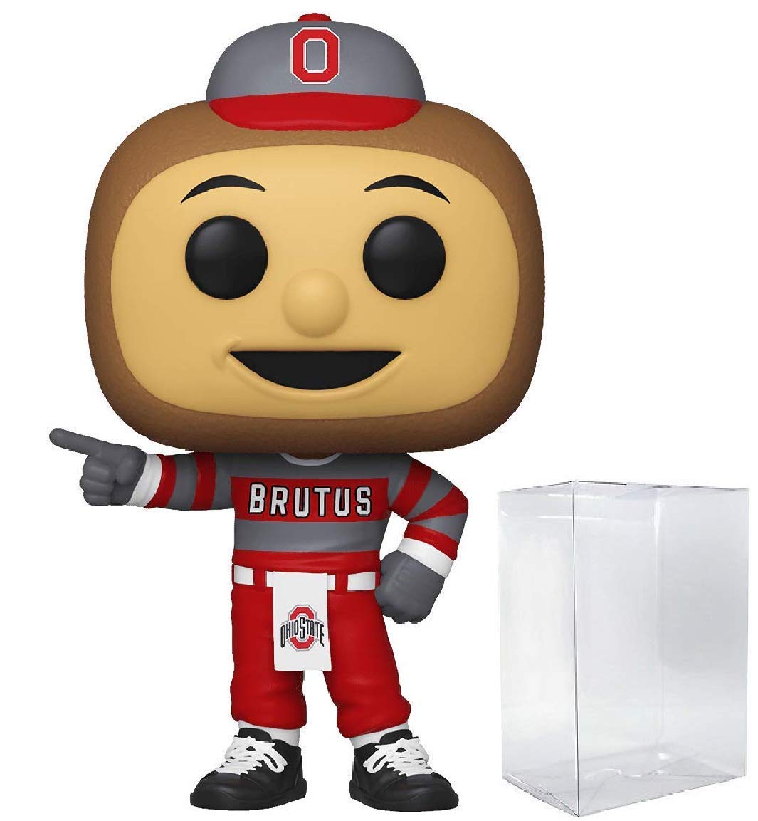 Funko Pop! College Mascots: Ohio State - Brutus Buckeye Figura de Vinilo (Bundled with Compatible Pop Box Protector Case), Multicolored, 3.75 Pulgadas