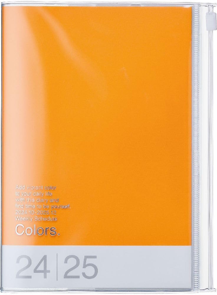 Libro: MARK'S 2024/2025 Pocket Diary B6 Vertical, Colours, Orange: From October 2024 to December 2025