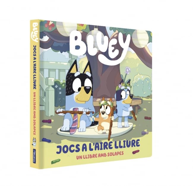 Libro: Bluey. Llibre de cartró amb solapes - Joc a l'aire lliure (Mans petitones)