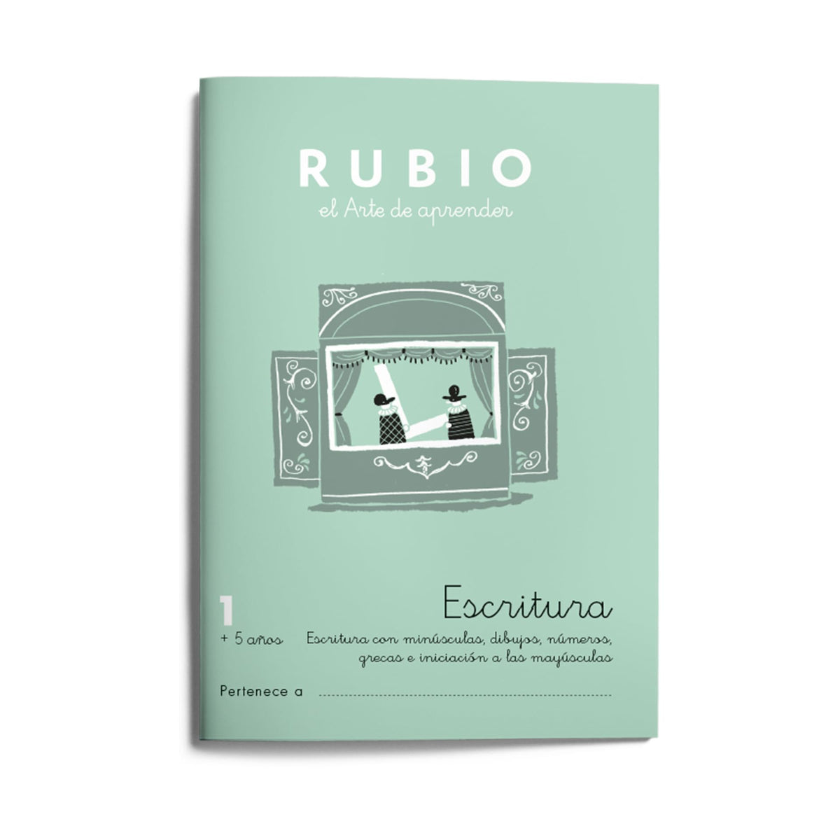 1 Escritura RUBIO | Minúsculas, dobujos, números e iniciación a las mayúsculas | +5 años