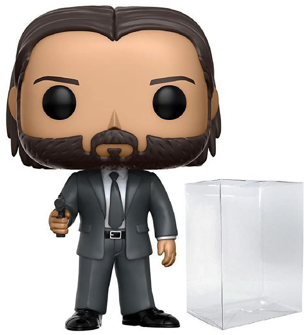 Funko Pop: POP John Wick - John Wick Chapter 2 Funko Pop! Figura de Vinilo (Bundled with Compatible Pop Box Protector Case) Multicolored 3.75 Pulgadas