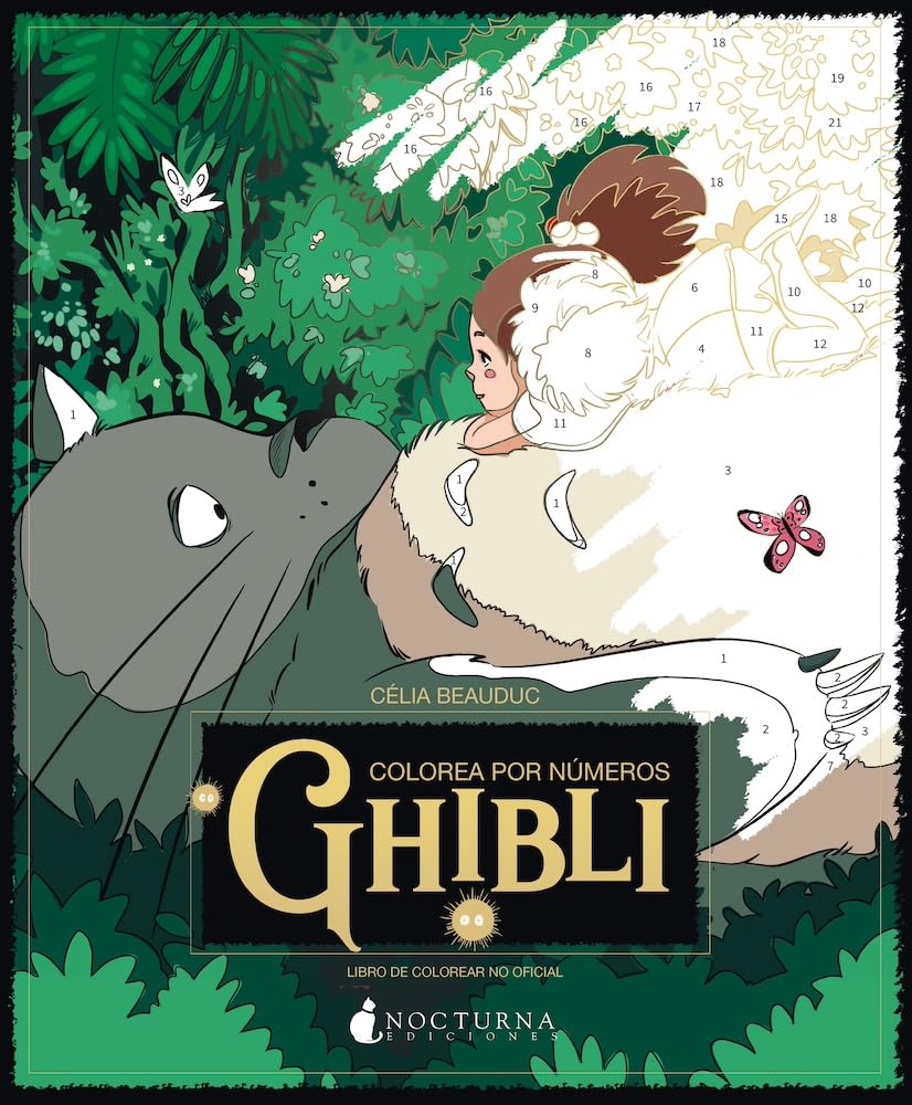 Libro: Colorea por números: Studio Ghibli: 4 (COSY)