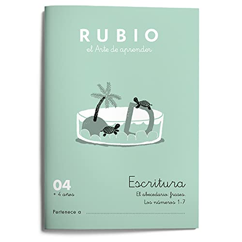 04 Escritura RUBIO | Escribir abecedario y números del 1 al 7 | +4 años