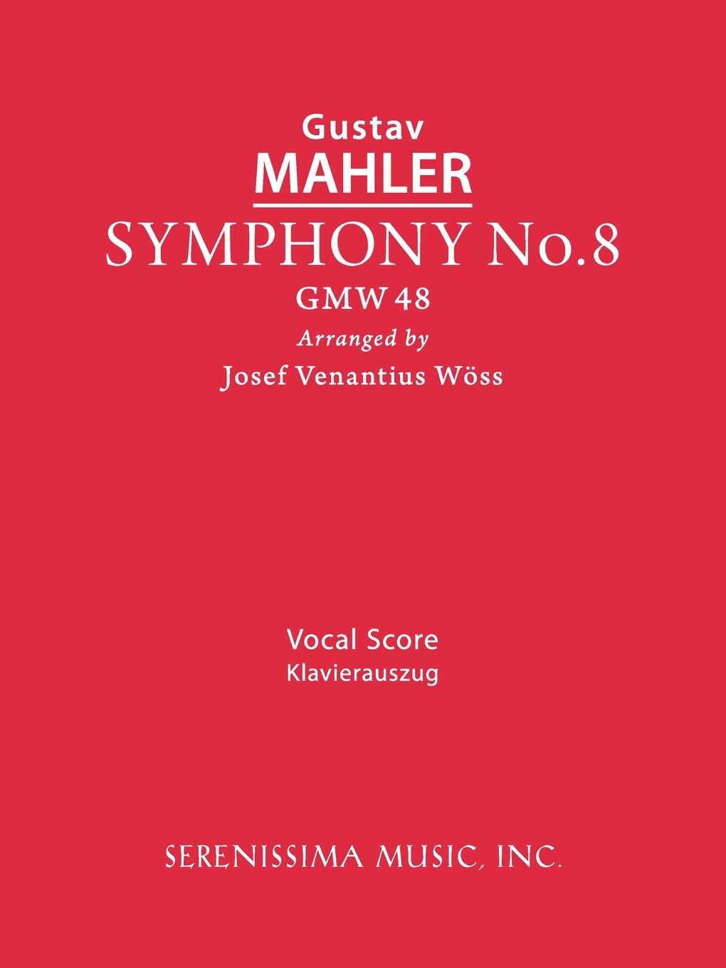 Libro: Symphony No. 8 - Vocal score (Latin Edition)