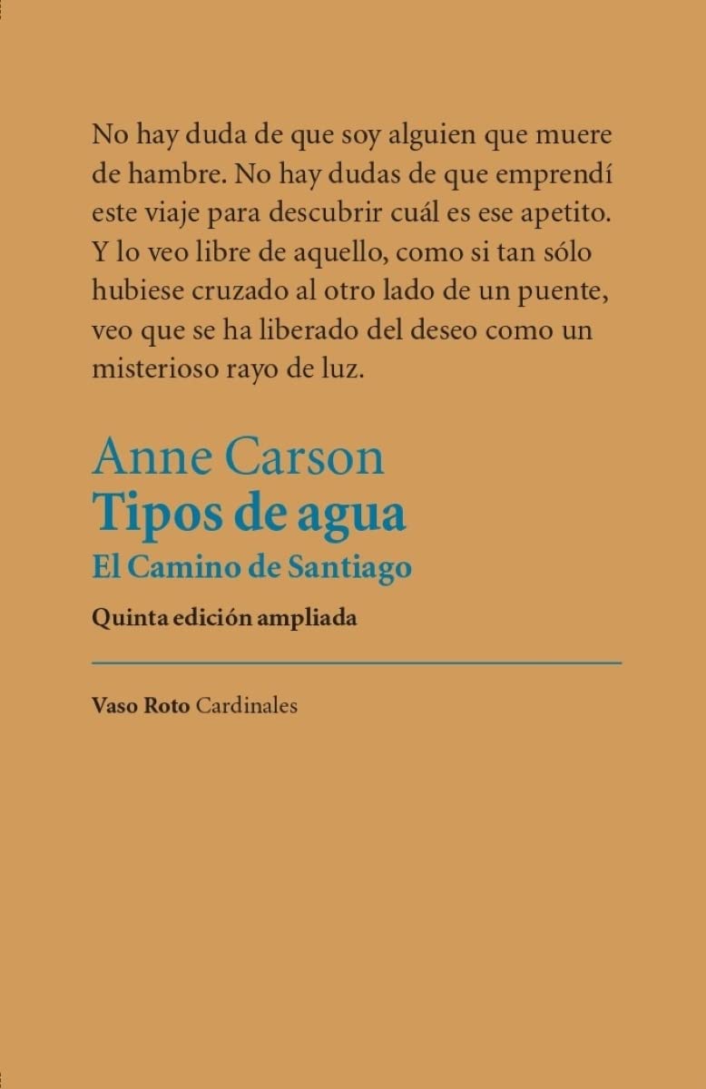 Libro: Tipos de agua: El Camino de Santiago