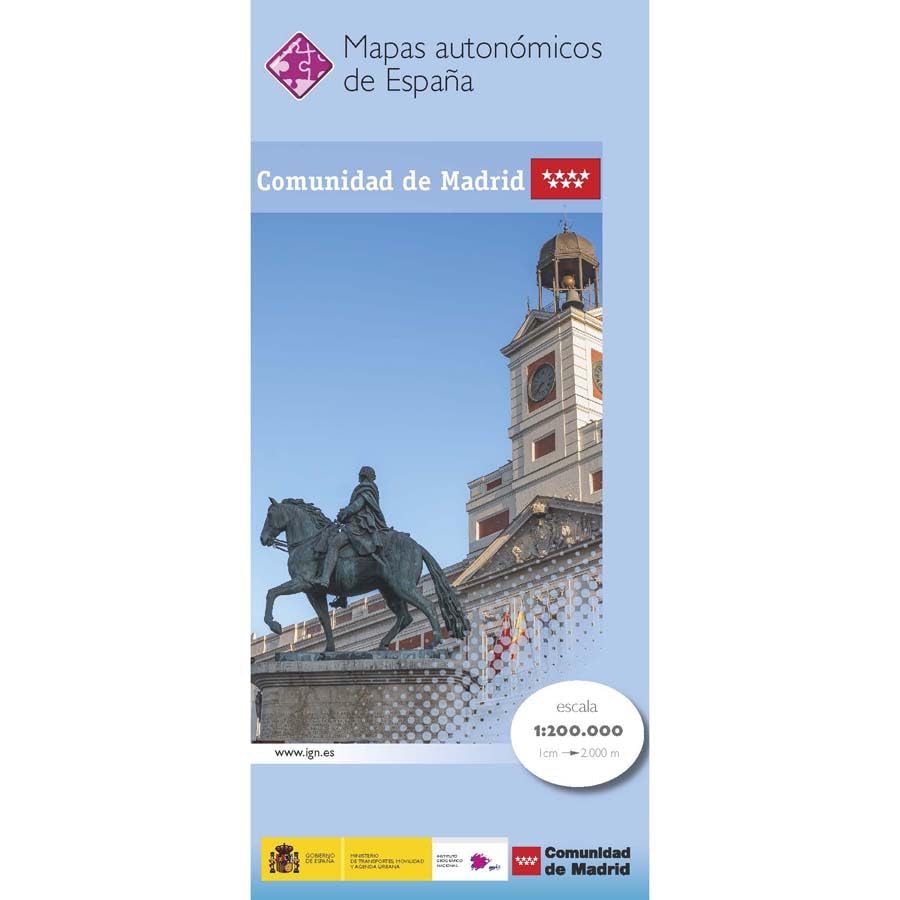 Libro: COMUNIDAD DE MADRID-autonómico escala 1:200.000