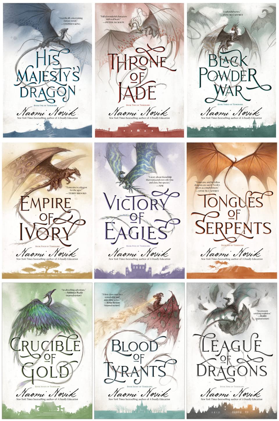 Libro: Temeraire Series 9 Books Set By Naomi Novik (Paperback Edition)