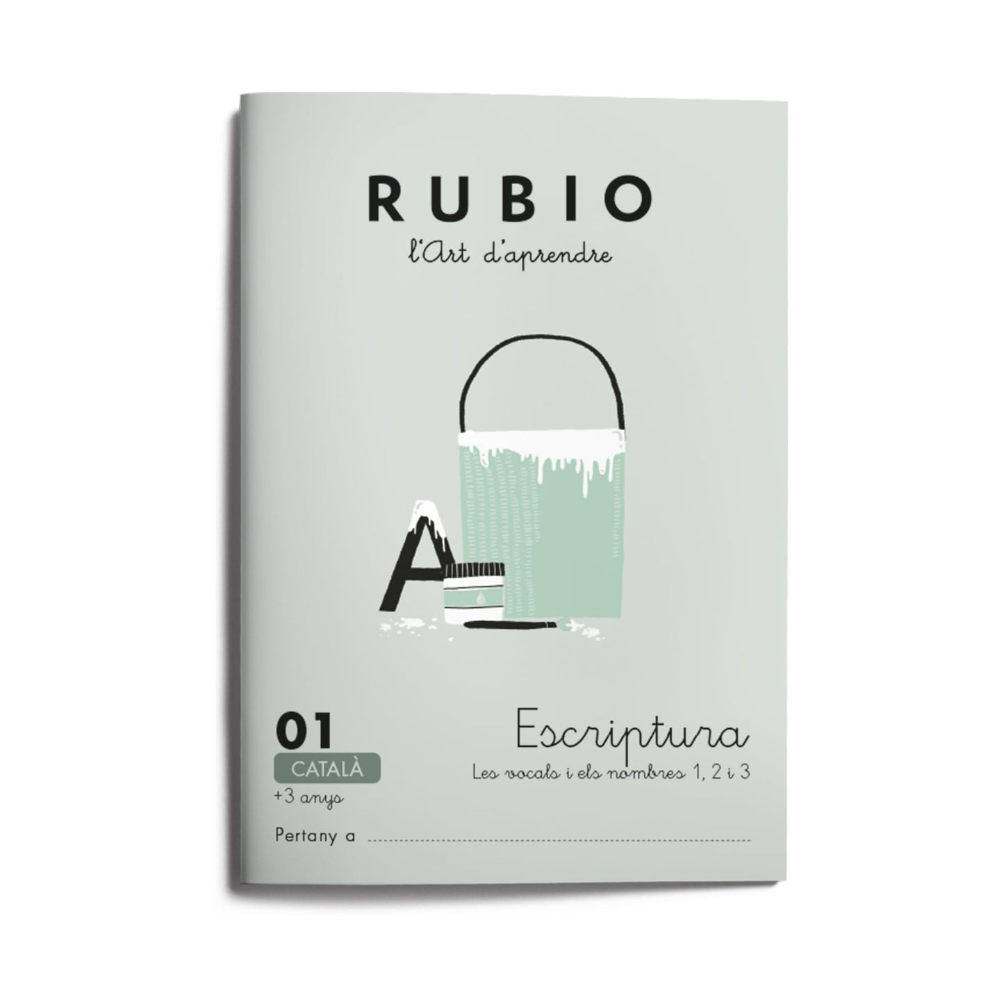 Libro: 01 Escriptura RUBIO | Català | Les vocals i els nombres 1, 2 i 3 | +3 anys