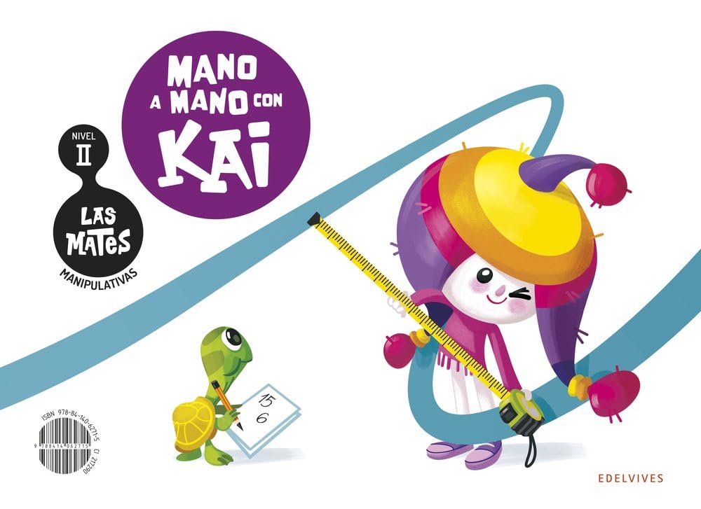 Libro: Las Mates manipulativas - Nivel II: Mano a mano con Kai (INFANTIL)