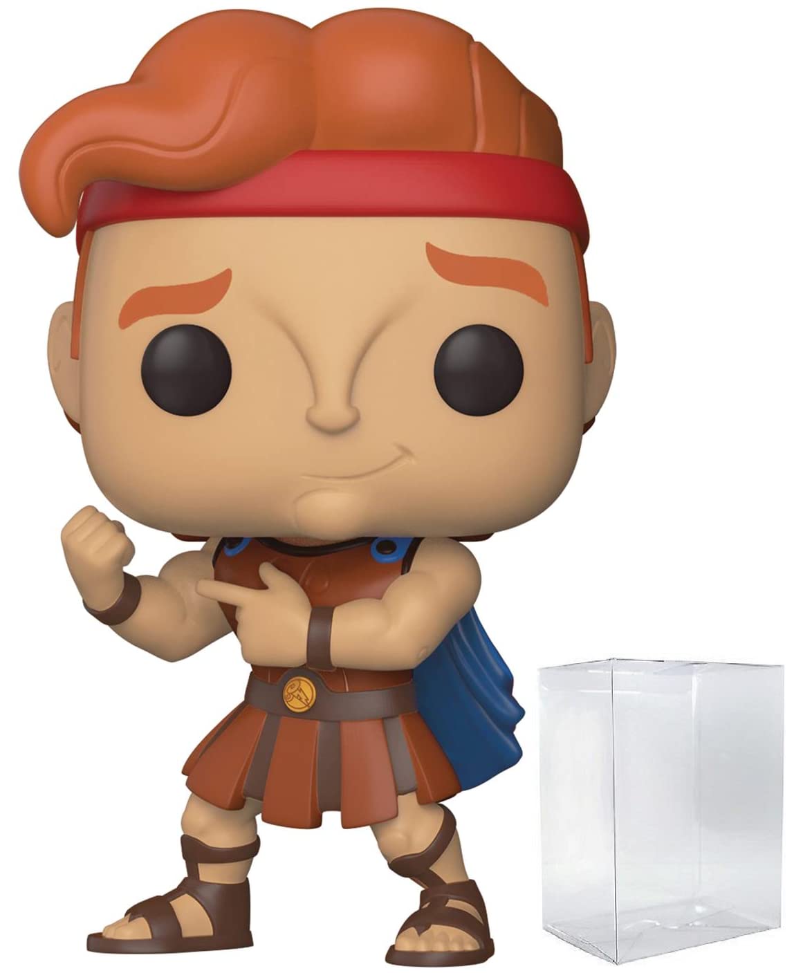 Funko Pop: POP Disney: Hercules - Hercules Funko Pop Figura de Vinilo (Bundled with Compatible Pop Box Protector Case) Multicolored 3.75 Pulgadas