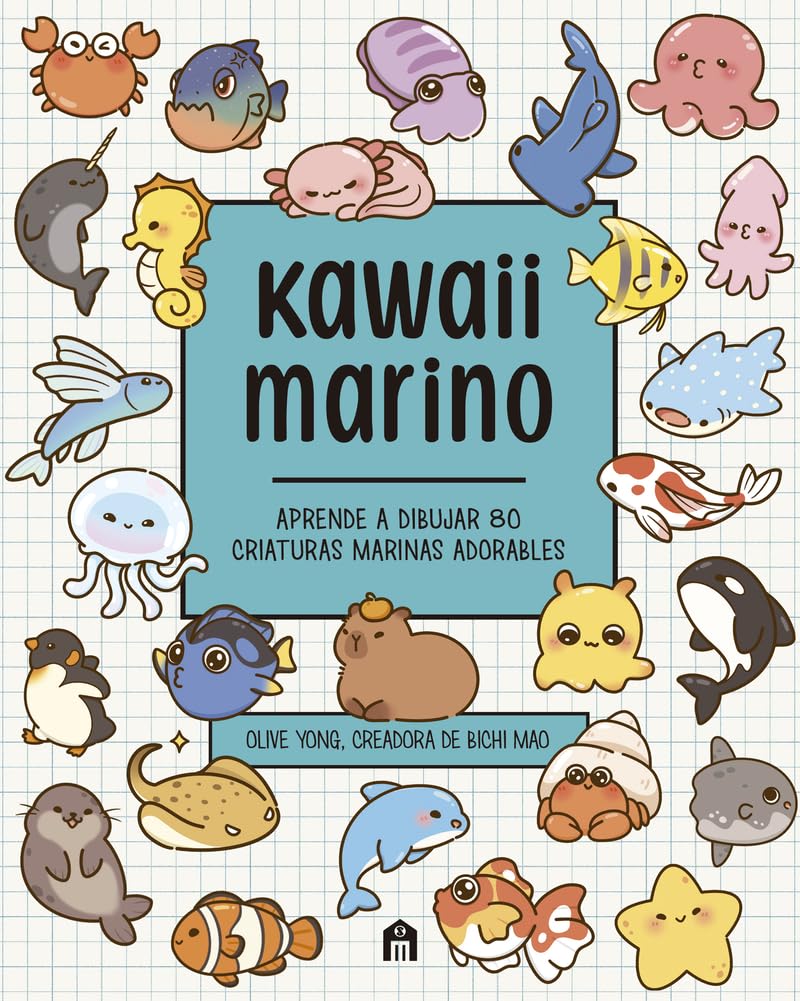Libro: Kawaii Marino: Aprende a dibujar 80 criaturas marinas adorables (FICCIÓN)