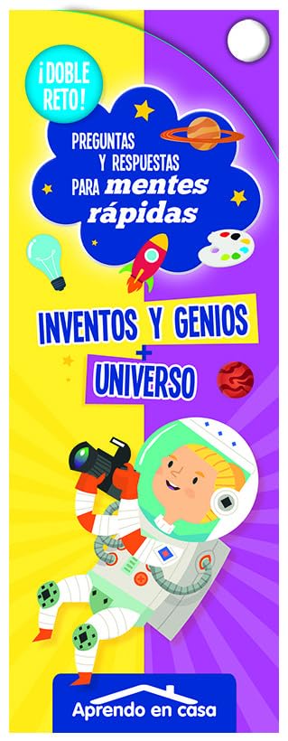 Libro: APRENDO EN CASA DOBLE RETO - INVENTOS Y GENIOS + UNIVERSO