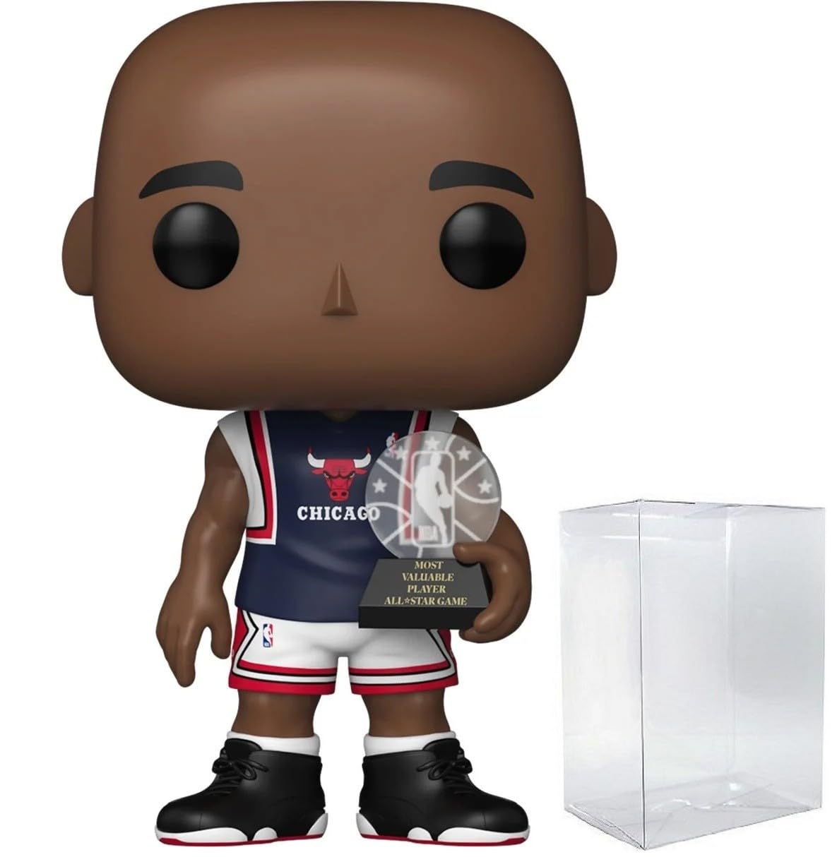 Funko Pop: POP Funko NBA: Bulls - Michael Jordan 1998 All-Star Game MVP Figura de Vinilo (Bundled with Compatible Box Protector Case), Multicolor, 3.75 Pulgadas