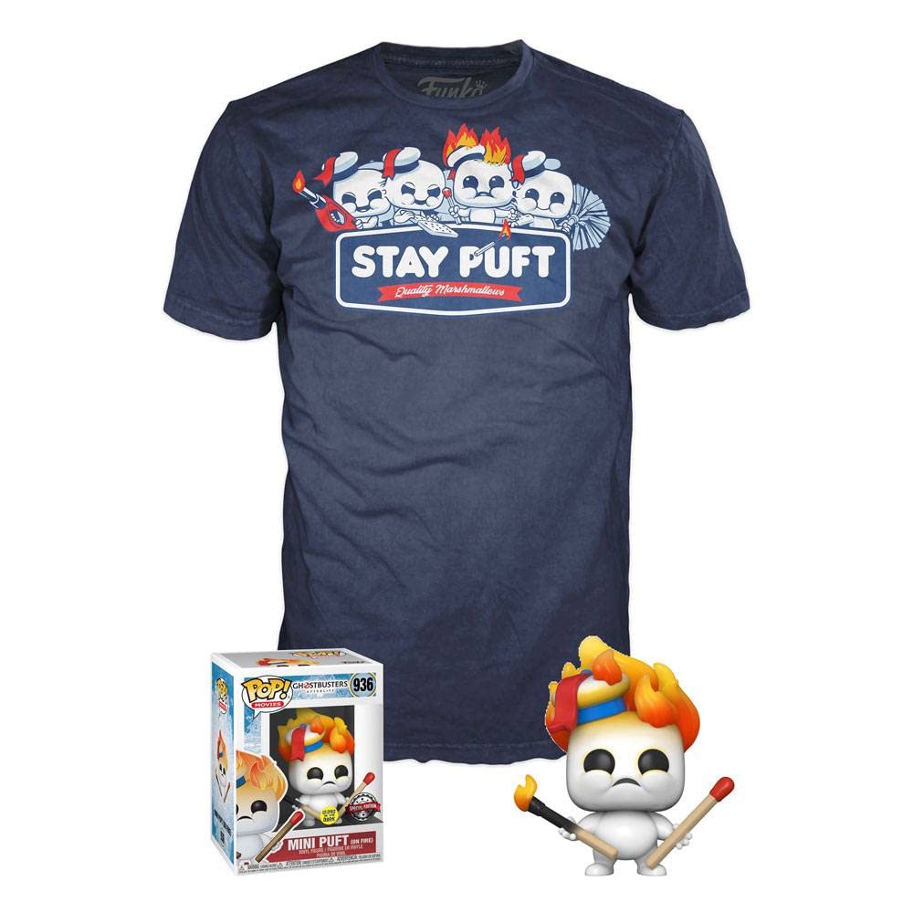 Funko Pop: Ghostbusters Funko Afterlife POP! & Tee Box Stay Puft Quality Marshmallows Size L